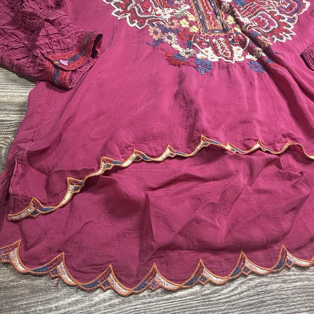 Stunning Johnny Was XL Aubrette Embroidered Top Boho Flowy‎ - Picture 6 of 9